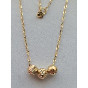 18k Real Saudi Gold 18" Necklace